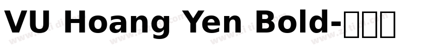 VU Hoang Yen Bold字体转换